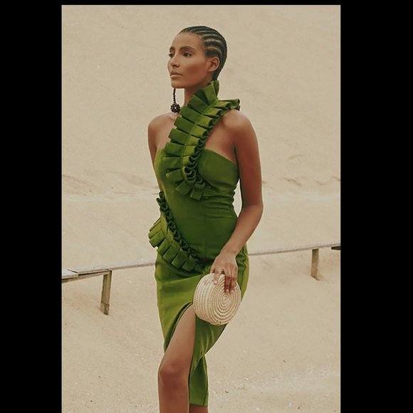 Green Bandage Dress - Picture 1 of 6